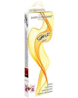 SHEER GLYDE – LÂMINAS DE LÁTEX PARA SEXO ORAL MORANGO