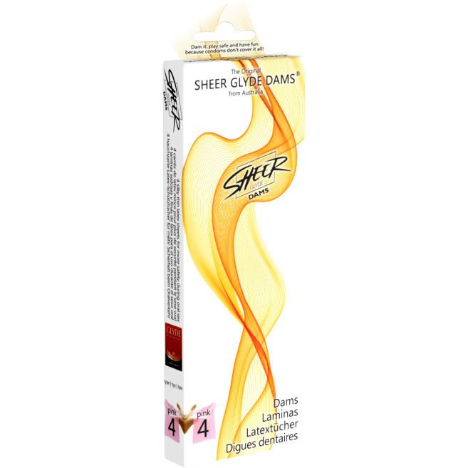 SHEER GLYDE - LÂMINAS DE LÁTEX PARA SEXO ORAL MORANGO