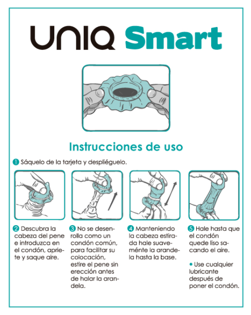 UNIQ – PRESERVATIVOS INTELIGENTES SEM LÁTEX PARA PRÉ-EREÇÃO – 3 UNIDADES
