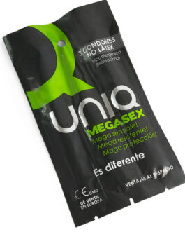 UNIQ – MEGASEX CAMISINHAS SENSÍVEIS SEM LÁTEX – 3 UNIDADES