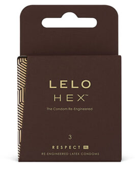 Camisinhas LELO HEX RESPECT XL – Pacote com 3 unidades