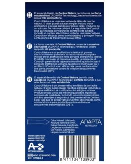 CONTROLE – CAMISINHAS ADAPTA NATURE 12 UNIDADES