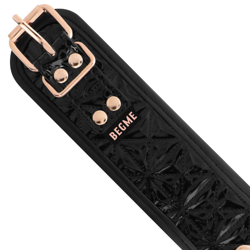 BEGME - EDIÇÃO PRETA - COLAR EM COURO VEGANO PREMIUM COM FORRO DE NEOPRENE - Image 6