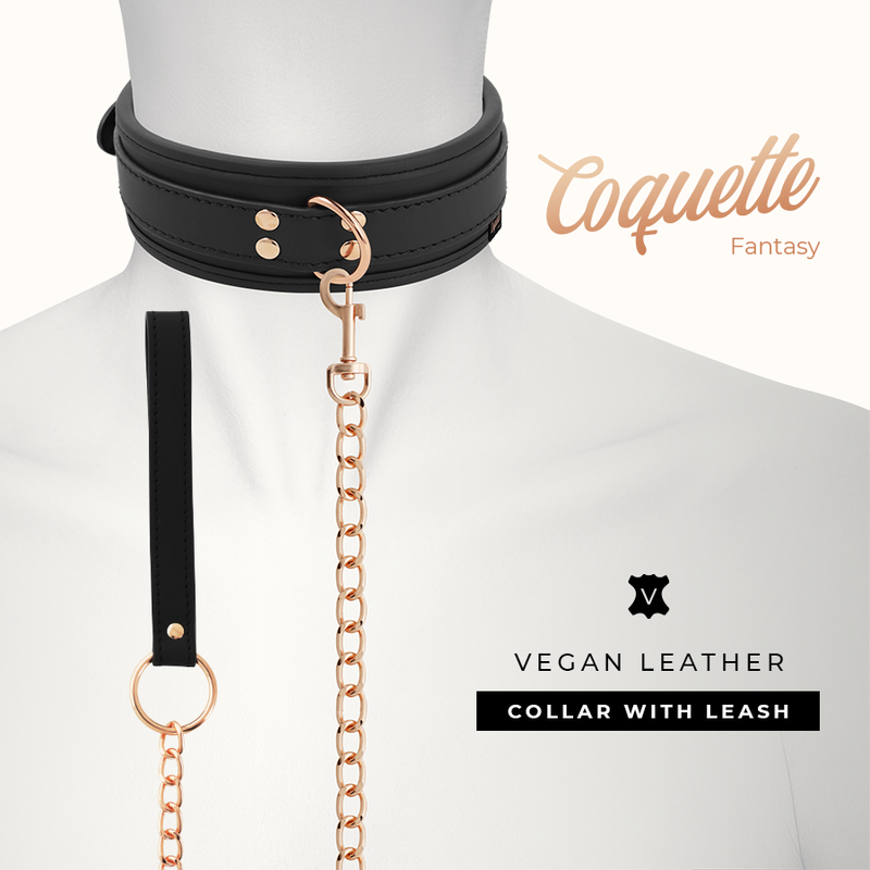 COQUETTE CHIC DESIRE - COLARINHO FANTASIA EM COURO VEGANO COM FORRO DE NEOPRENE - Image 2