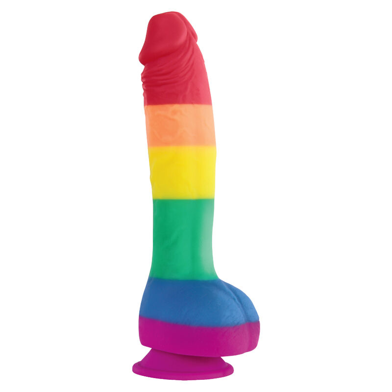 ORGULHO – DILDO COM A BANDEIRA LGBT 19 CM