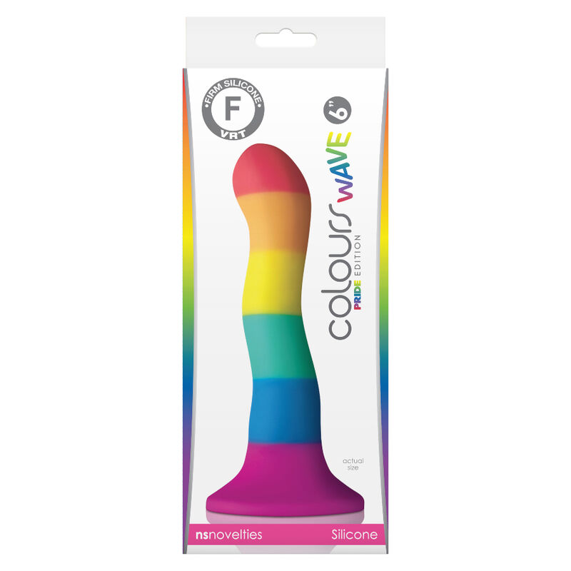ORGULHO – DILDO ONDA COM A BANDEIRA LGBT 17 CM