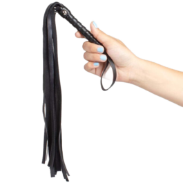 SECRETPLAY – COLEÇÃO BDSM COM CHICOTE PRETO PARA AMARRAÇÃO