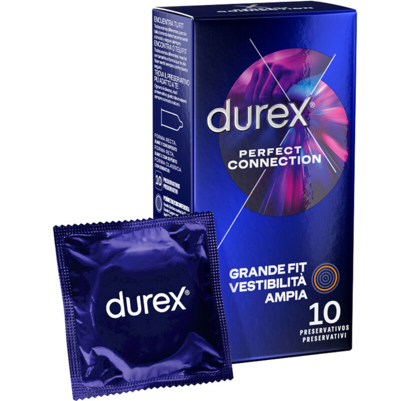 DUREX – CONEXÃO PERFEITA SILICONE LUBRIFICAÇÃO EXTRA 10 UNIDADES