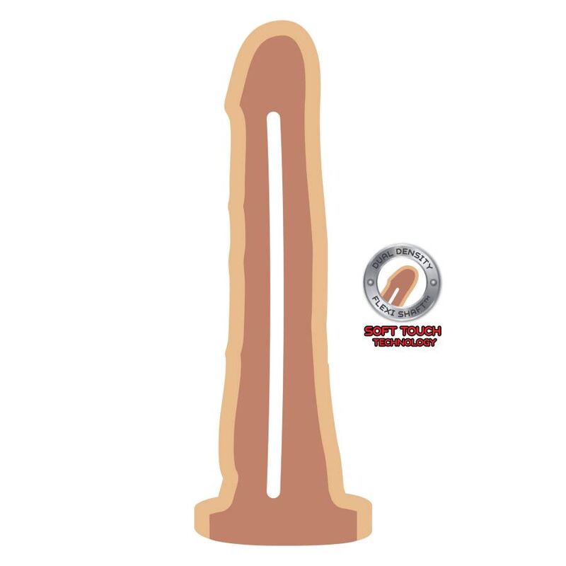 SEJA REAL – PÊNIS DE DUPLA DENSIDADE 19 CM