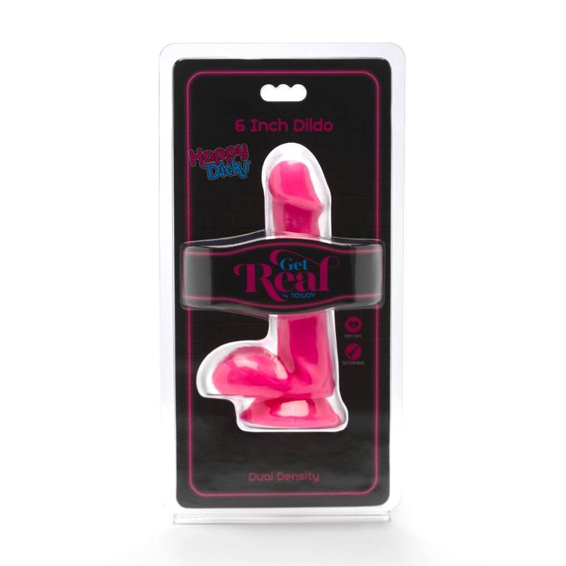 SEJA REAL - DILDO HAPPY DICKS DE 12 CM COM BOLAS ROSAS - Image 2