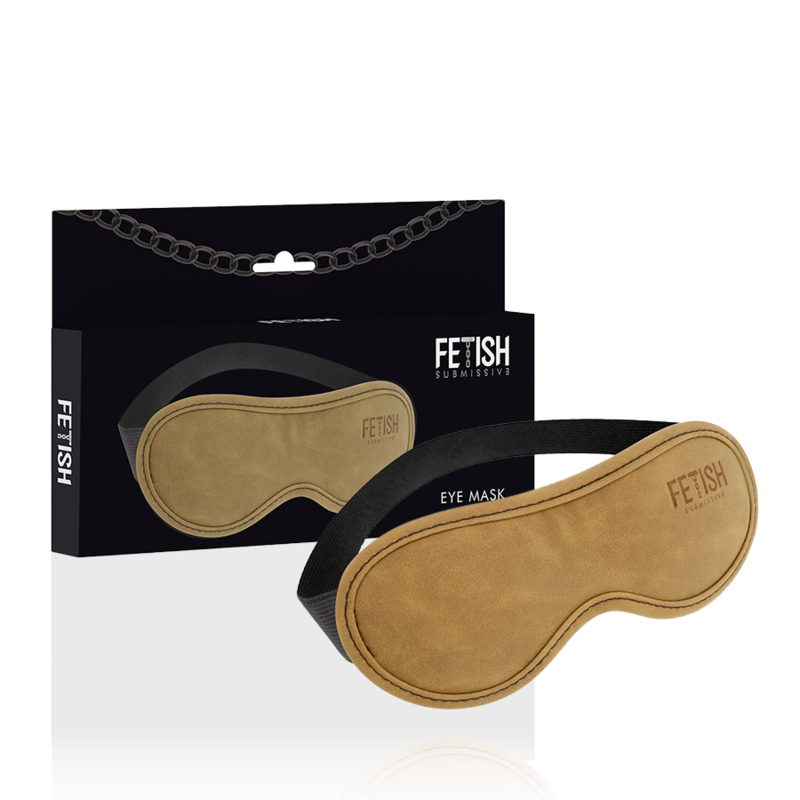 Máscara Fetish Submissive Origin – em couro vegano com forro de neoprene