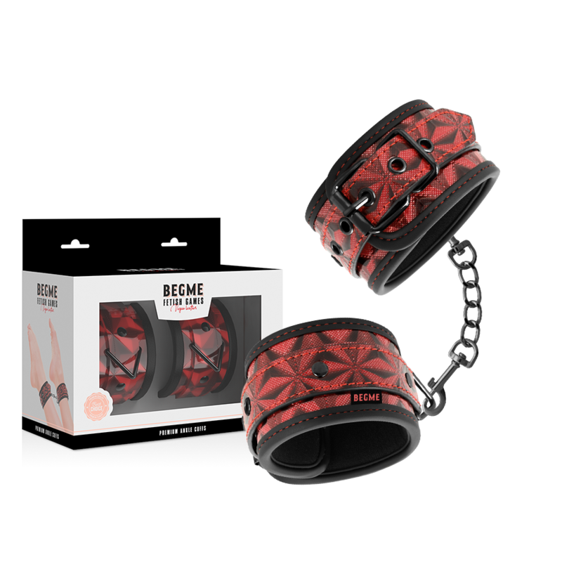 BEGME – EDIÇÃO VERMELHA – TORNOZELEIRAS PREMIUM COM FORRO DE NEOPRENE