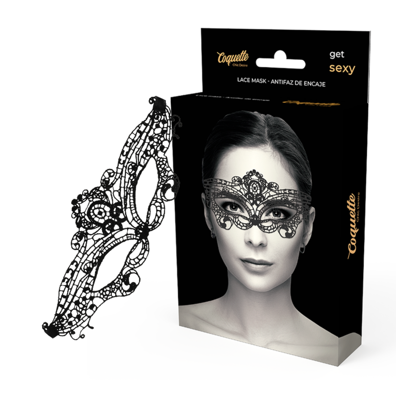 COQUETTE CHIC DESIRE – MÁSCARA DE RENDA PRETA