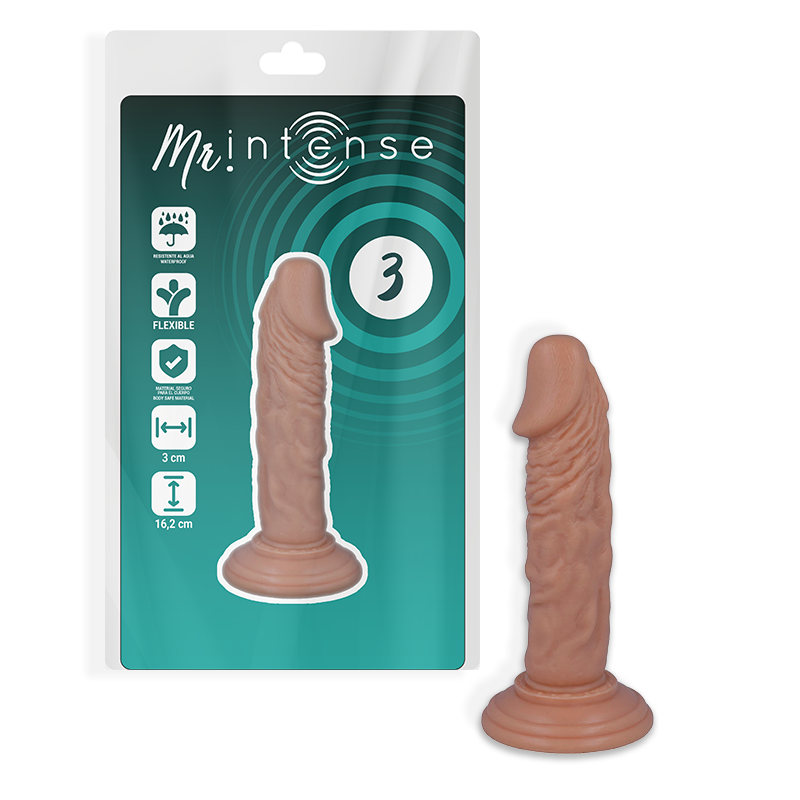 MR INTENSE – 3 PÊNIS REALISTA 16,2 CM -O- 3 CM