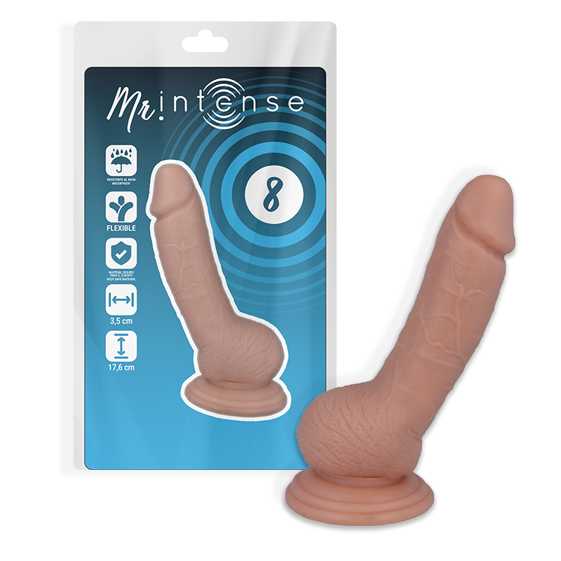 MR INTENSE – 8 PÊNIS REALISTA 17,6 CM -O- 3,5 CM