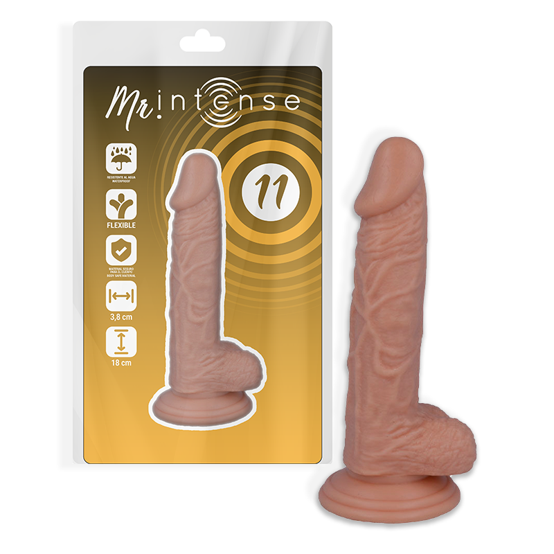 MR INTENSE – 11 PÊNIS REALISTA 18 CM -O- 3,8 CM
