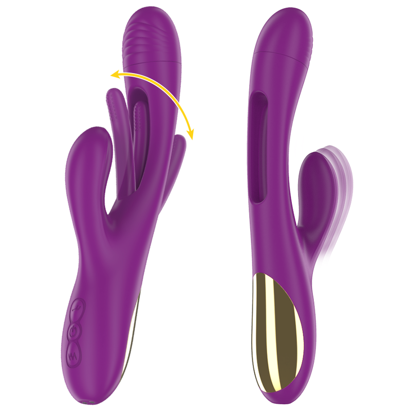 INTENSE – APOLO VIBRADOR MULTIFUNCIONAL RECARREGÁVEL 7 VIBRAÇÕES COM MOVIMENTO DE BALANÇO ROXO