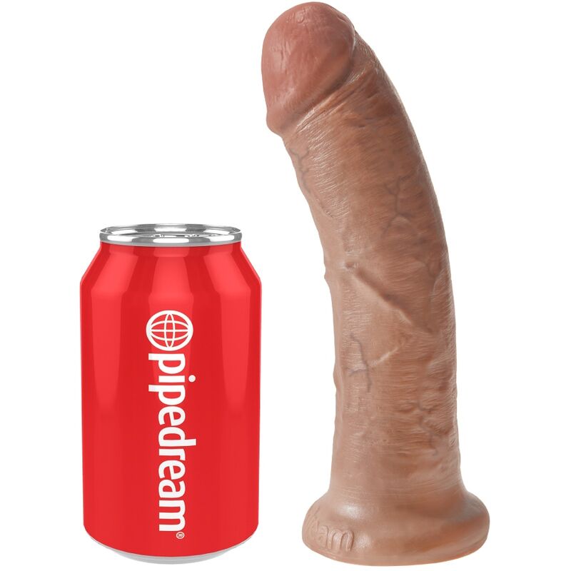 KING COCK – PÊNIS REALISTA DE 19,5 CM CARAMELO