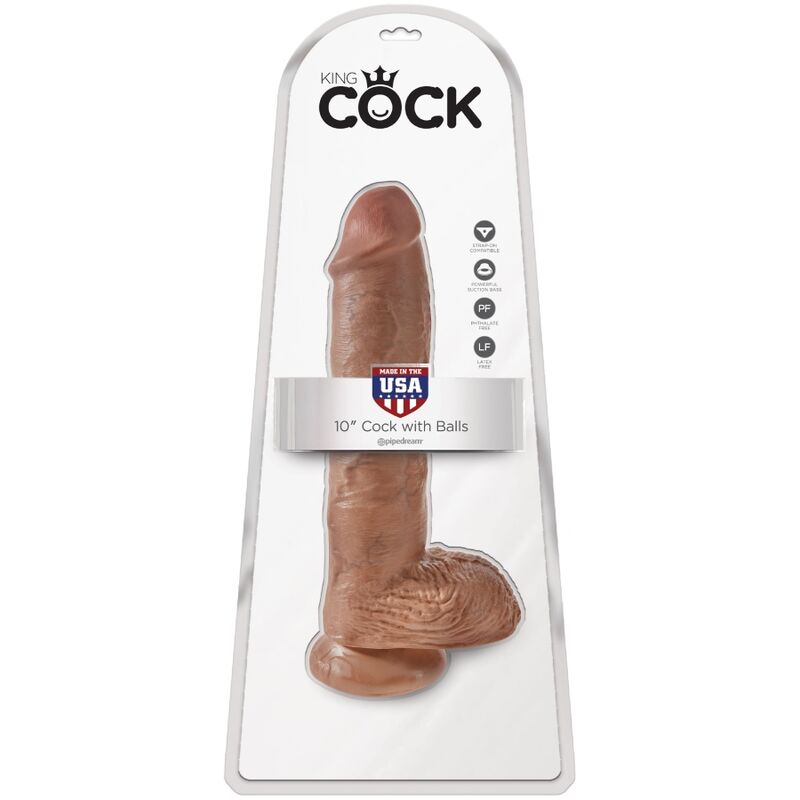 KING COCK - PÊNIS REALISTA COM TESTÍCULOS 19,8 CM CARAMELO - Image 6