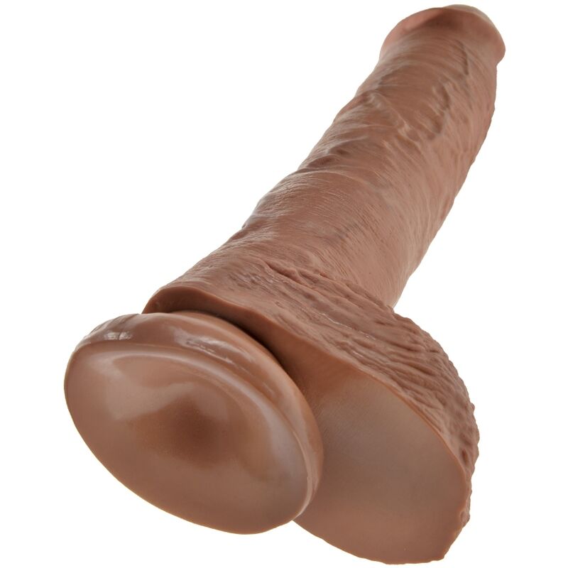 KING COCK - PÊNIS REALISTA COM TESTÍCULOS 19,8 CM CARAMELO - Image 5