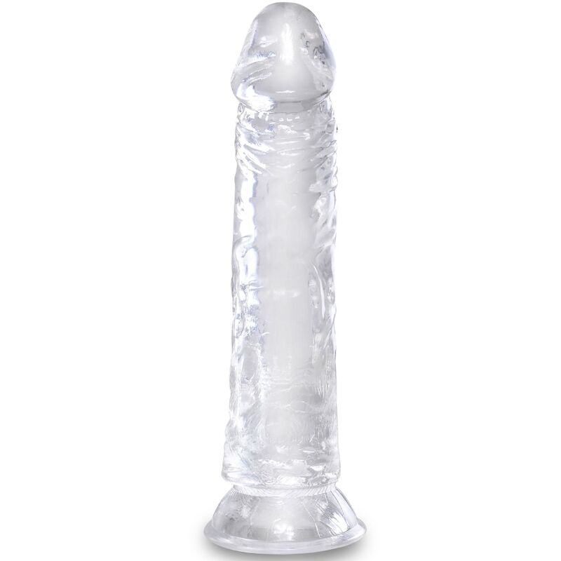 KING COCK – PÊNIS REALISTA TRANSPARENTE DE 19,7 CM
