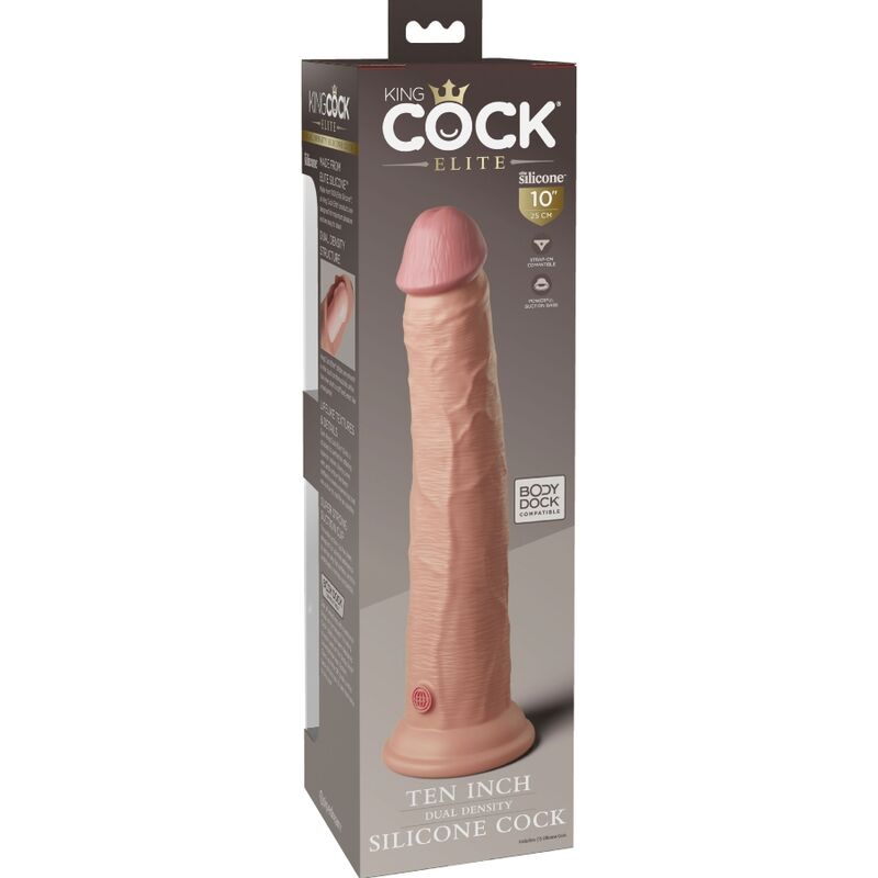 KING COCK - DILDO DE SILICONE REALISTA DE ELITE 25,4 CM - Image 6
