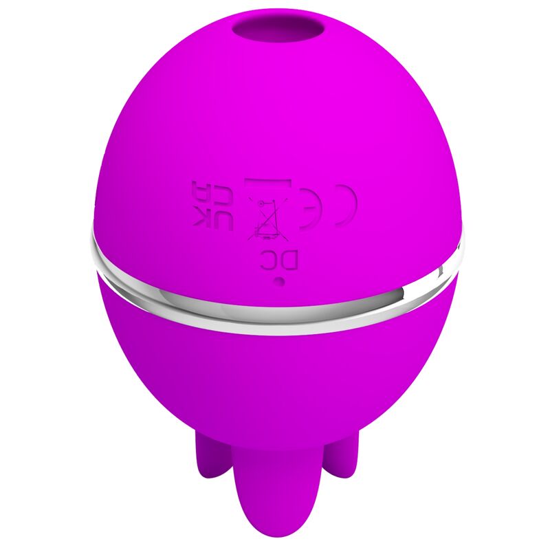 PRETTY LOVE - VIBRADOR DE SILICONE REDONDO ROXO GEMINI BALL - Image 3