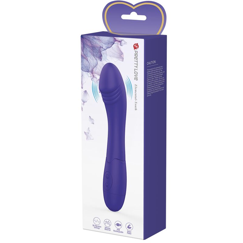 PRETTY LOVE - VIBRADOR DILDO VIOLETA ELEMENTAL YOUTH - Image 8