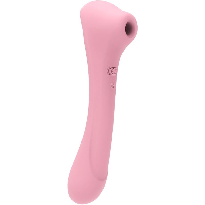 FEMINTIMATE – MASSAGEADOR DAISY COM SUCÇÃO E VIBRADOR ROSA
