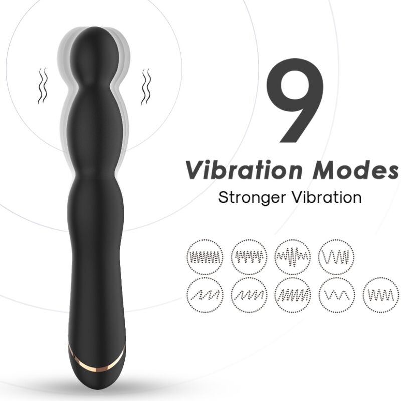 ARMONY – VIBRADOR DE BAMBU AJUSTÁVEL PRETO