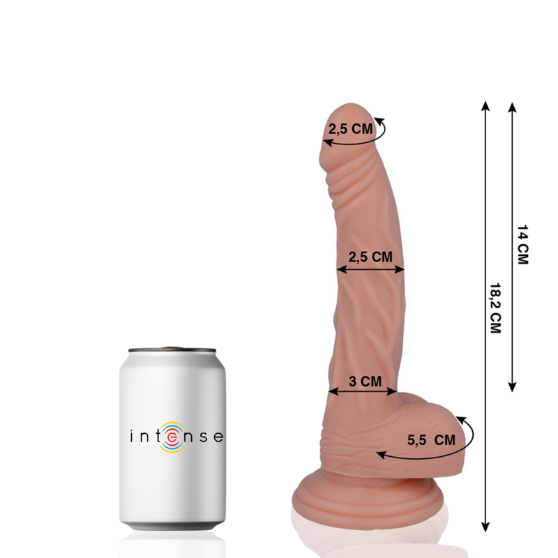 MR INTENSE – PÊNIS REALISTA DE 12 PÊNIS 18,2 CM -O- 2,5 CM