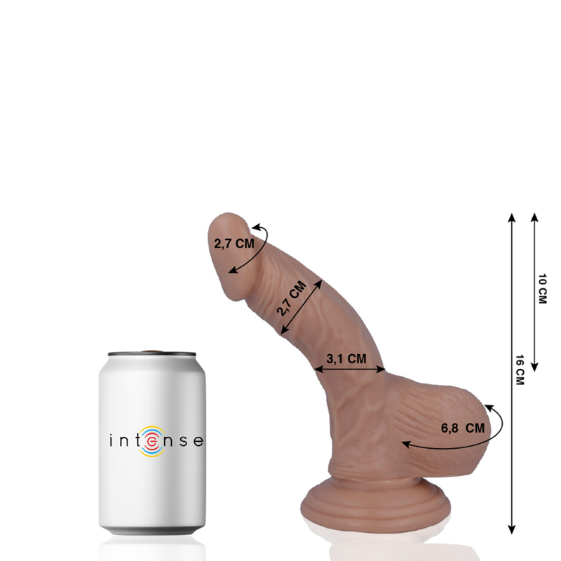MR INTENSE – 2 PÊNIS REALISTA 16 CM -O- 2,7 CM