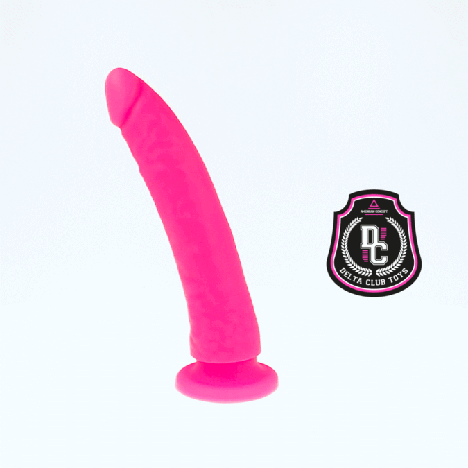 DELTA CLUB - BRINQUEDOS DILDO ROSA DE SILICONE MÉDICO 17 CM -O- 3 CM - Image 3