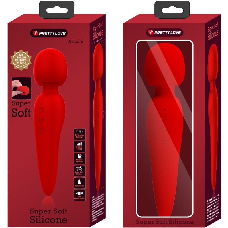 PRETTY LOVE - MASSAGEADOR MEREDITH COM 12 MODOS DE VIBRAÇÃO VERMELHO - Image 9