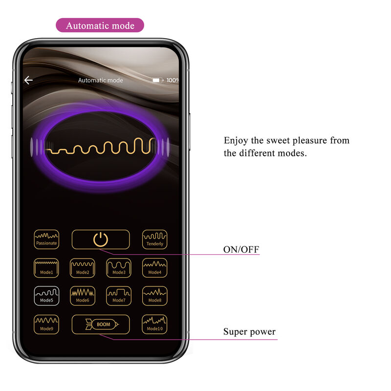 PRETTY LOVE - VIBRADOR HECTOR ELECTROSHOCK COM CONTROLE POR APLICATIVO ROXO - Image 17