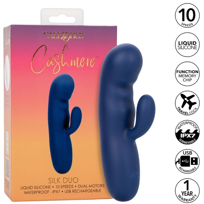 CALEXOTICS – DUO DE CASHMERE E SEDA AZUL