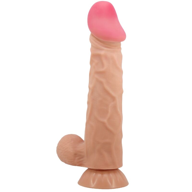 PRETTY LOVE – SÉRIE SLIDING SKIN – DILDO REALISTA COM VENTOSA DESLIZANTE – 24 CM