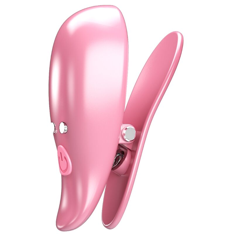PRETTY LOVE – CLIPS DE MAMILO VIBRATÓRIOS EM FORMATO DE FOLHA ROSA