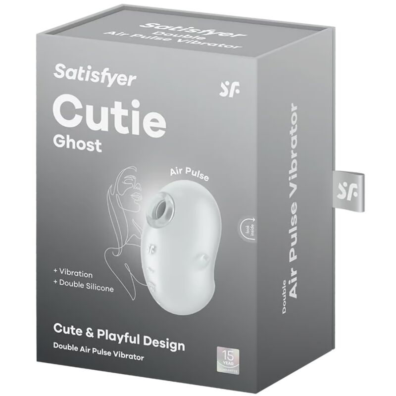SATISFYER - CUTIE GHOST VIBRADOR DE USO INTERNO BRANCO - Image 5