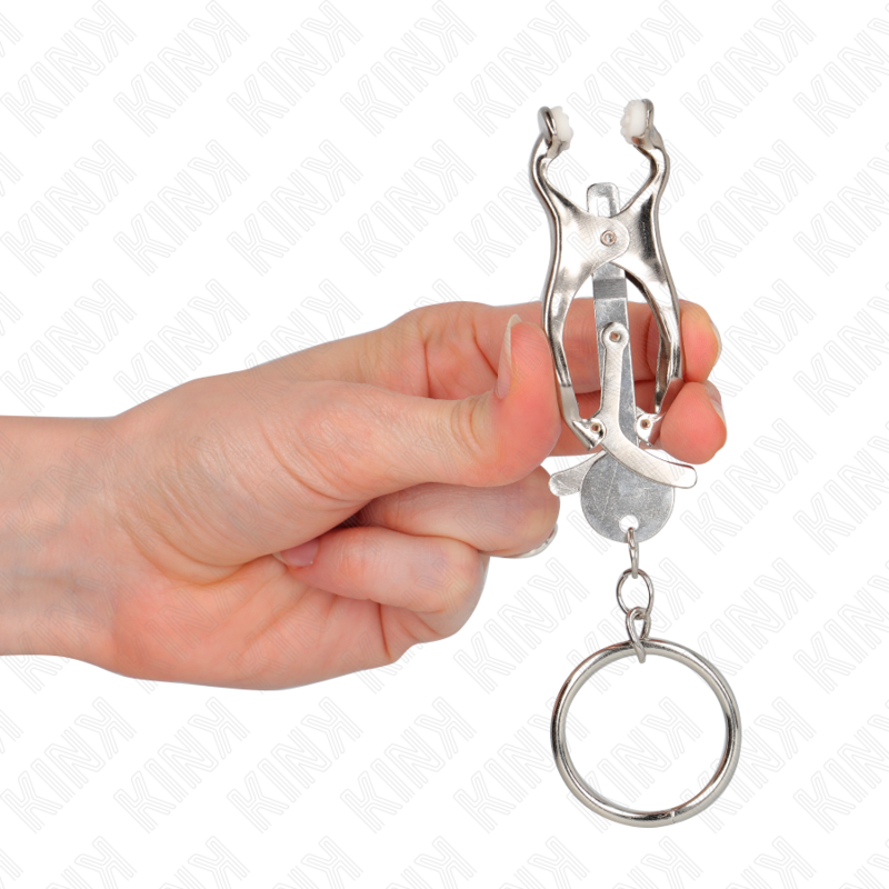 KINK - CLIPS DE MAMILO COM ANEL EM FORMATO DE TREVO JAPONÊS, PRATA - Image 4