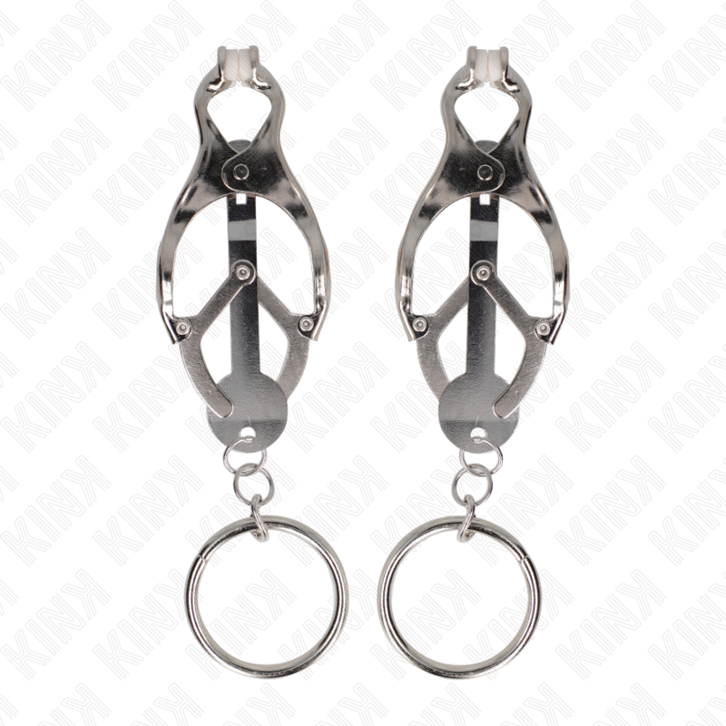 KINK - CLIPS DE MAMILO COM ANEL EM FORMATO DE TREVO JAPONÊS, PRATA - Image 2