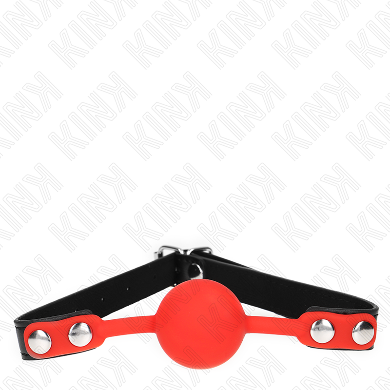 KINK – BOLA DE SILICONE VERMELHA 4 CM MORDIDA 60 x 2 CM