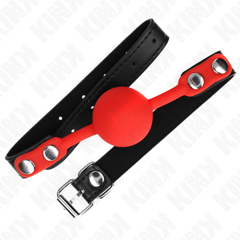 KINK – BOLA DE SILICONE VERMELHA 4 CM MORDIDA 60 x 2 CM