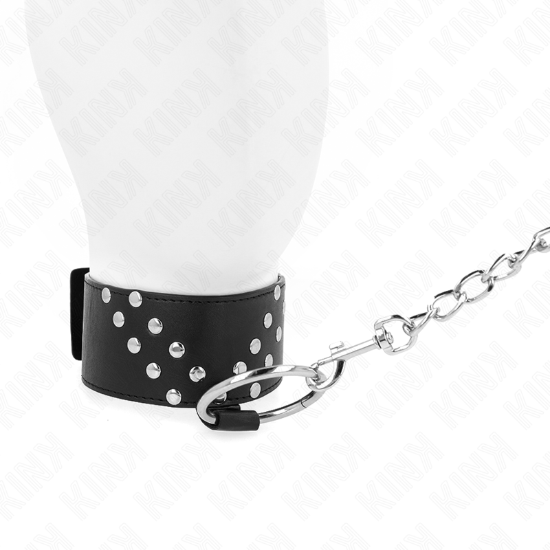 COLAR KINK COM CINTO 65 CM COM REBITE EM V AJUSTÁVEL 36-43 CM X 5 CM - Image 5