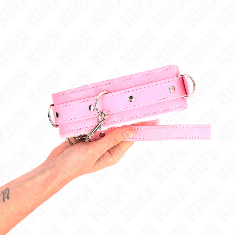 KINK - COLEIRA COM GUIA 65 CM COM RESTRIÇÕES ROSA 36-42 CM X 5,5 CM - Image 2