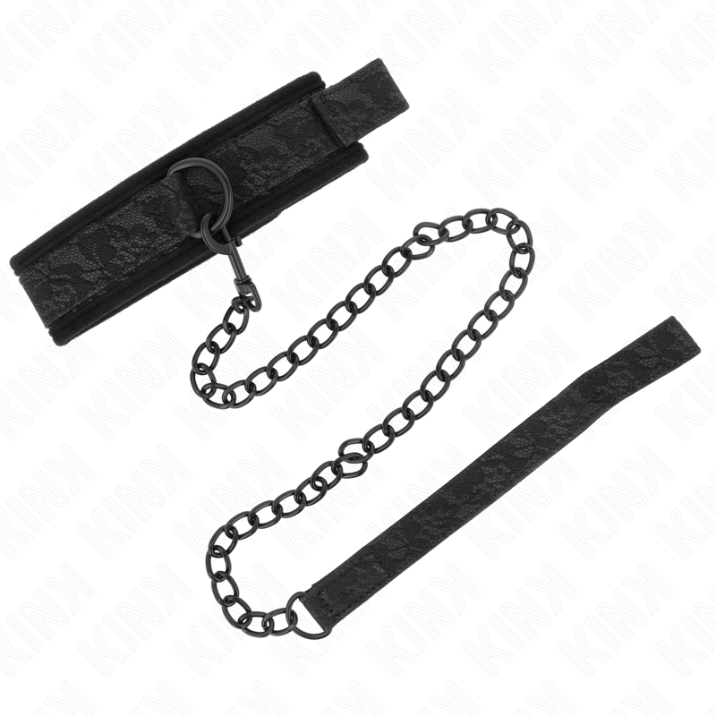 KINK – COLEIRA MODELO BÁSICO COM GUIA 77 CM MODELO 5 AJUSTÁVEL 34-54 CM X 5 CM