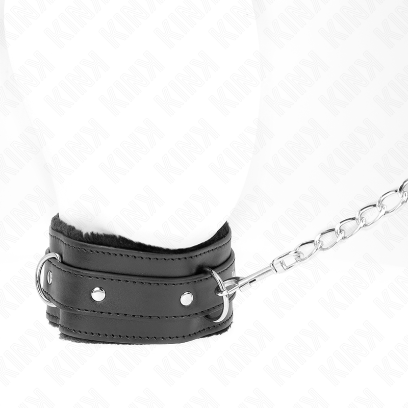 KINK – COLEIRA COM GUIA 65 CM COM RESTRIÇÕES PRETA 36-42 CM X 5,5 CM