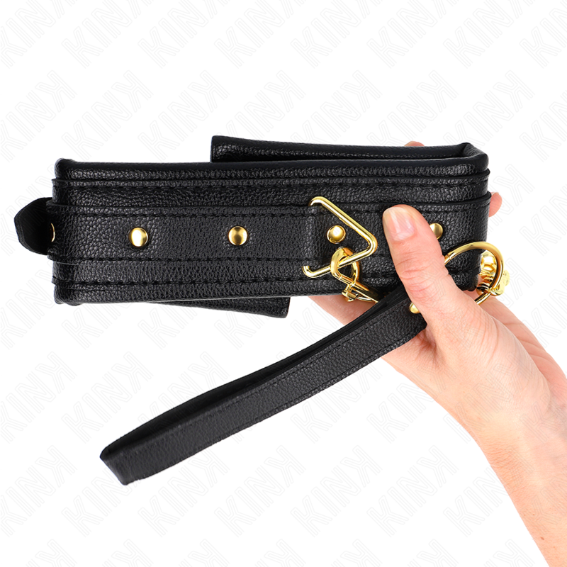 KINK - COLAR COM ALÇA DE ESPONJA EM IMITANDO COURO MODELO 1 AJUSTÁVEL 37-54 CM X 3 CM - Image 5