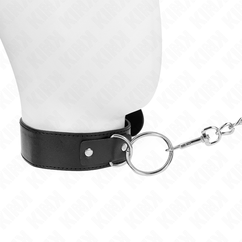 KINK – COLEIRA BÁSICA COM GUIA MODELO 4 AJUSTÁVEL DE 36 A 43 CM