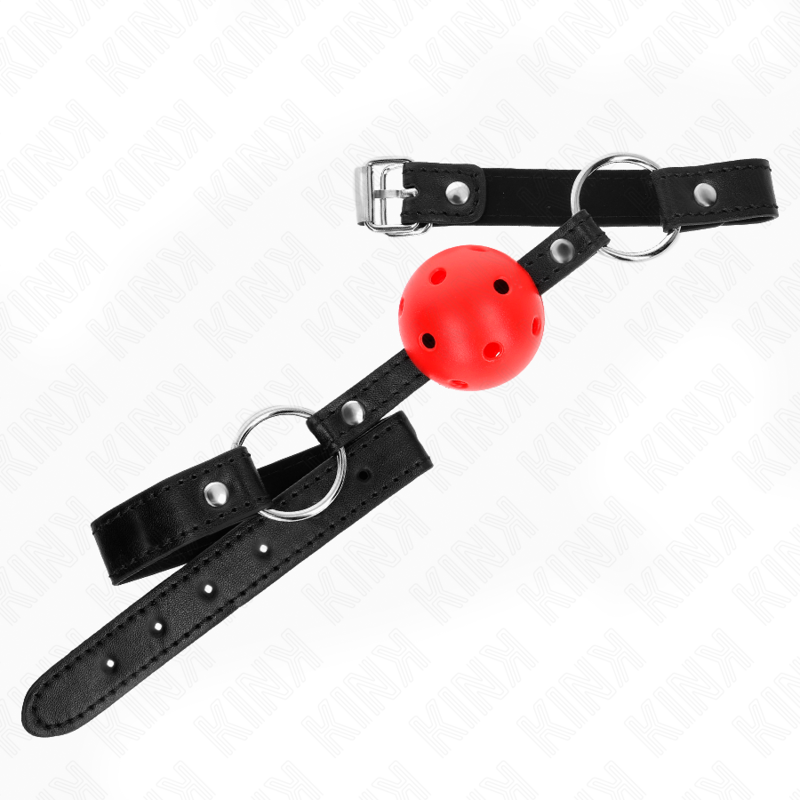 KINK – BOLA VERMELHA OCA E RÍGIDA DE 4,5 CM – MORDIDA MODELO 1 – 63,5 X 2 CM